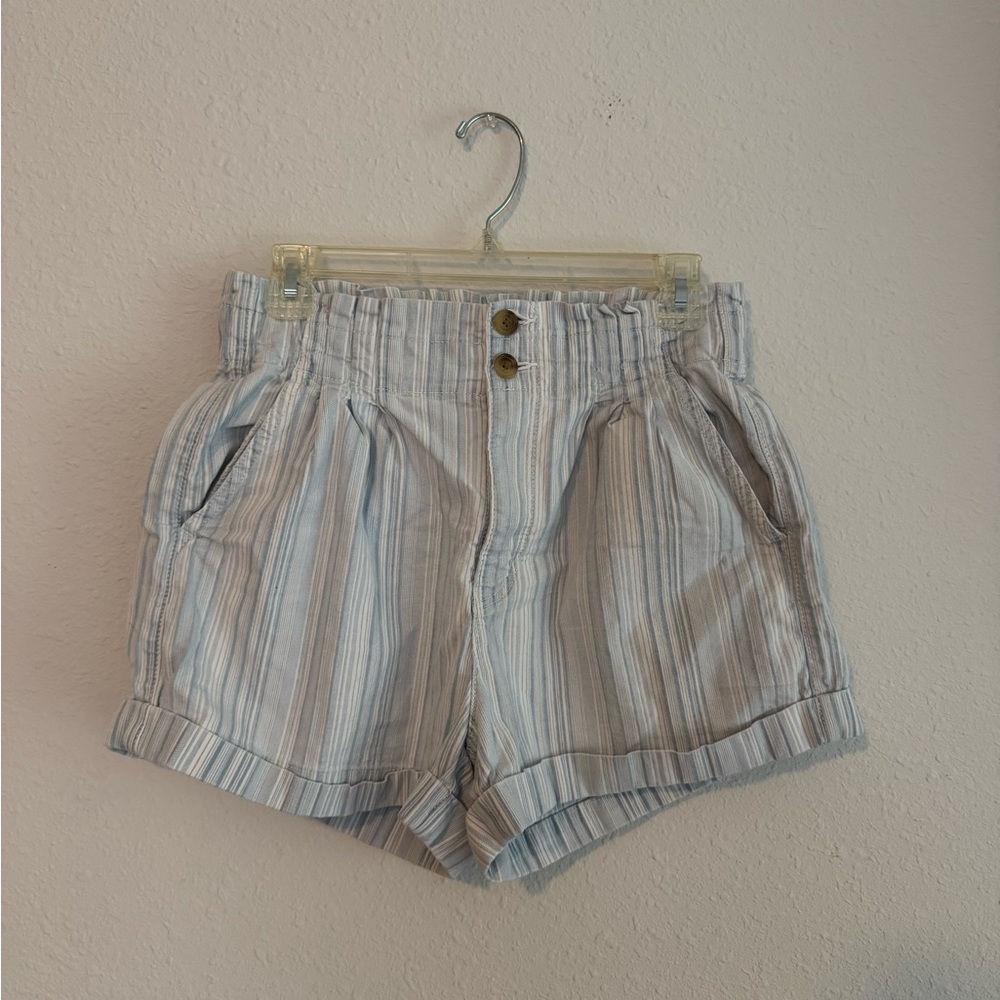 American Eagle High Waist Striped Shorts
